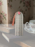 Book mark pink flowers