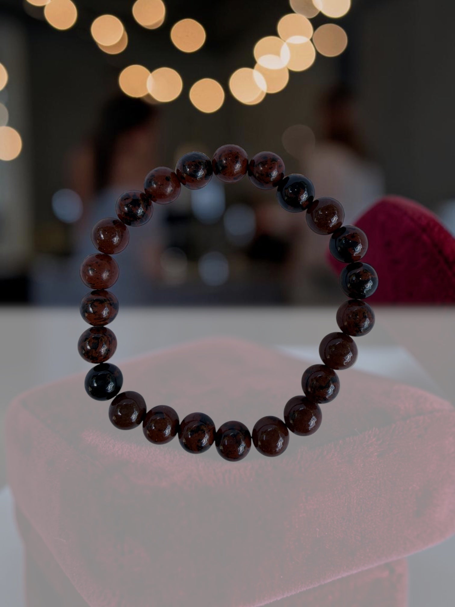 Multi color darker gemstone color bracelet