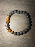 Lava Rock and Tiger’s eye Bracelet
