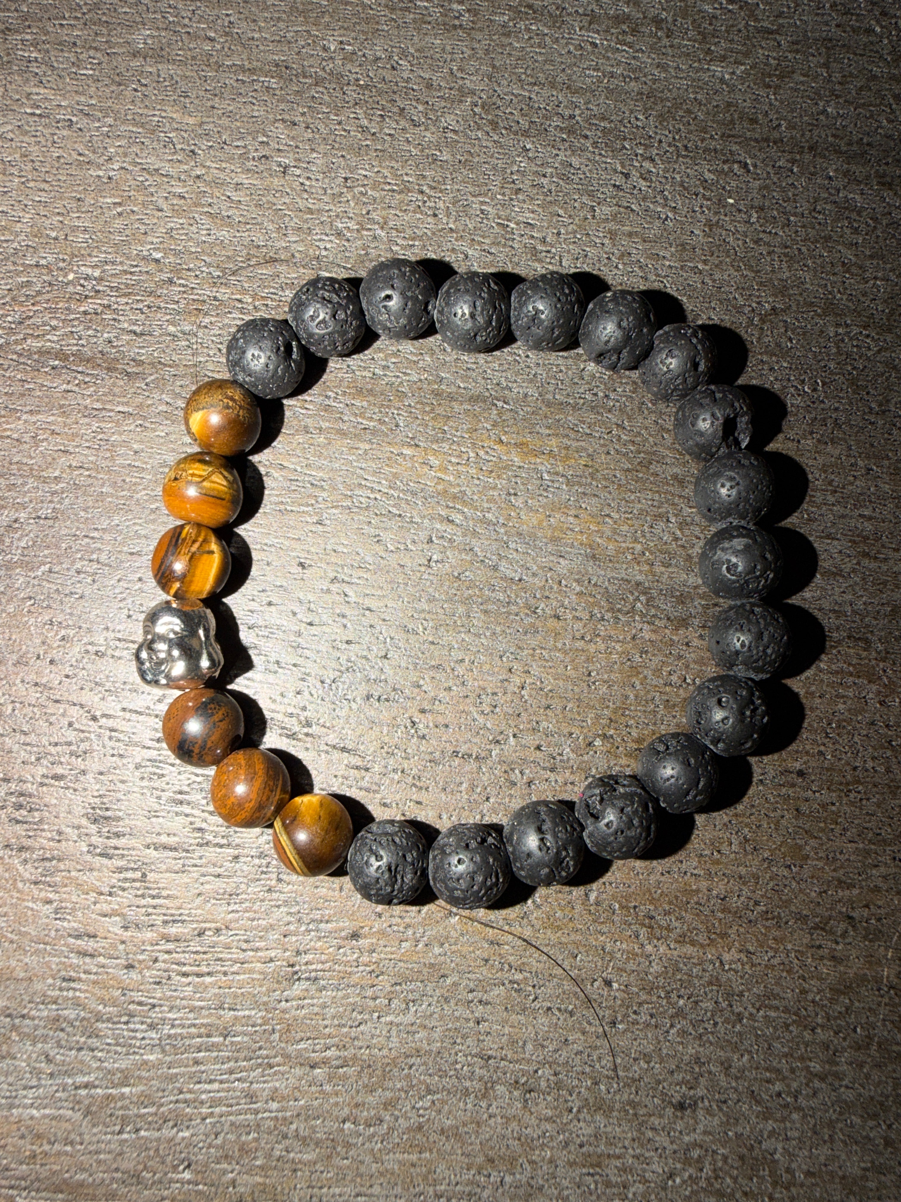 Lava Rock and Tiger’s eye Bracelet