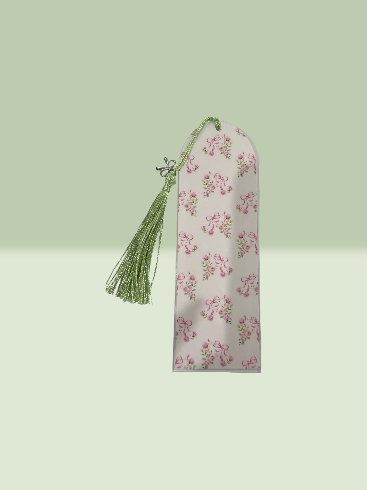 Book mark-Bow and flowers