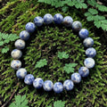 Blue and white stone bracelet